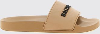 Balenciaga Sandali slide Pool in TPU con logo lettering a contrasto