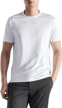 Mango Slim Fit Comfort Stretch T-Shirt in White at Nordstrom, Size X-Large
