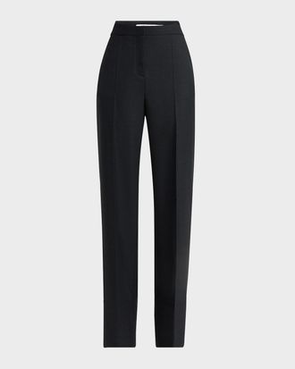 Valentino Garavani Cuffed Wool Trousers