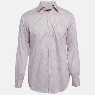 HUGO BOSS Boss By Hugo Boss Purple Checks Cotton Julen Shirt