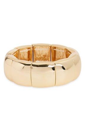 Open Edit Bold Puff Stretch Bracelet in Gold at Nordstrom Rack