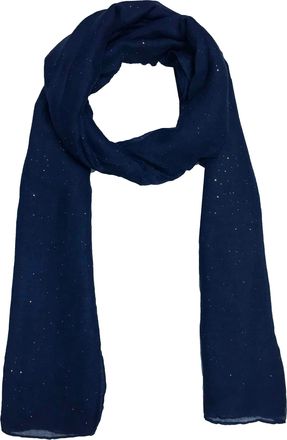 World of Shawls New Ladies Womens Glitter Sparkle Stardust Scarf Scarves Maxi Wrap 24 Colours (Navy)
