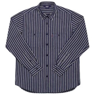 Sebago Mens Sheetbend Long-Sleeved Shirt (Blue/Off White) - Blue & White - Size Medium