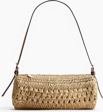 H&M Umh&auml;ngetasche aus Papierstroh - Beige