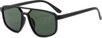 Generic Vacation Men Commuter Sunglasses Outdoor Women Sports Sun Glasses(Green)