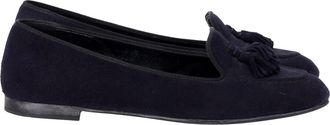 Churchs Tassel Loafers in Navy Blue Suede
