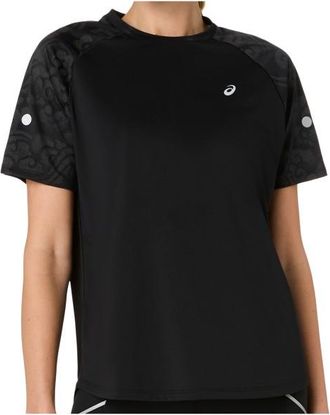 Asics Road Lite-Show S/S Top Laufshirt f&uuml;r Damen | schwarz