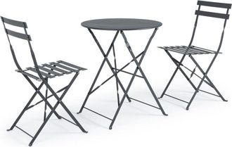 OEM Conjunto De Jard&iacute;n Con Estructura De Acero Pintado Antracita - Bolivia