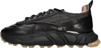 Buttero Leren en Stoffen Sneakers - Heren - Sneakers - Zwart - 45 EU - Leer - Schoenen