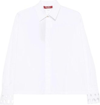 Max Mara Staffa Shirt - Dames - Overhemden - Wit - XS - Katoen - Overhemden