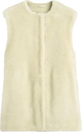 Toteme Shearling Vest with Suede Reverse