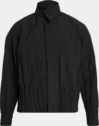 Issey Miyake Men & apos;s Waft Stand Collar Jacket