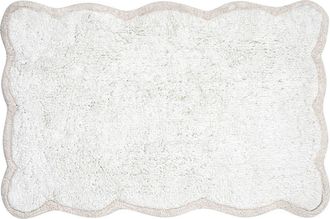 VCNY Home Scalloped Cotton Bath Rug in White at Nordstrom Rack