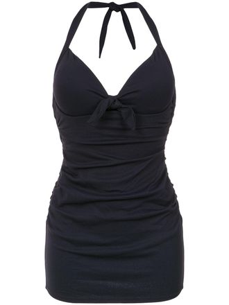 Amir Slama draped swimsuit - Nero