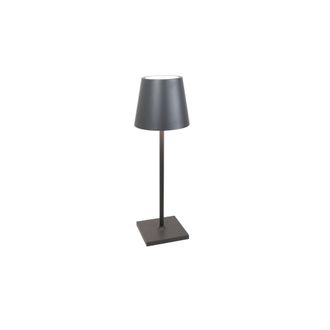 Zafferano L&aacute;mpara de mesa zafferano led regulable gris oscuro 12h battery
