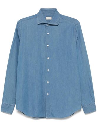 Xacus cotton shirt - men - Cotton - 41 - Blue