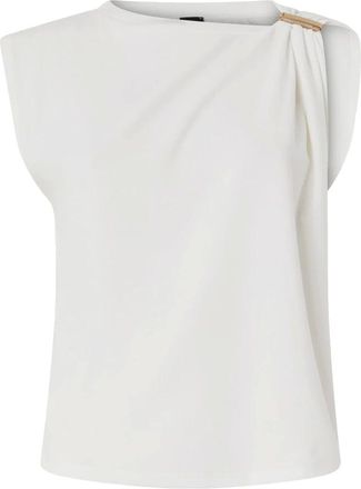 Pinko Pinko, Tops, Dames, Wit, S, Katoen, 106478A35D Mouwloze Top