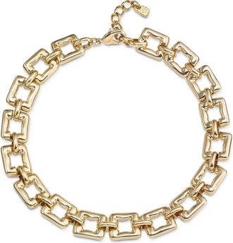 UNOde50 Grand Square Link Necklace