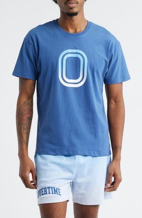 Overtime OT Classic Gradient Logo Cotton Graphic T-Shirt in Blue at Nordstrom, Size Xx-Large