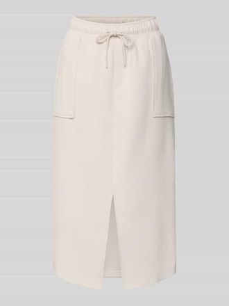 Christian Berg Knielanger Rock mit aufgesetzten Taschen in Ecru, Gr&ouml;&szlig;e M