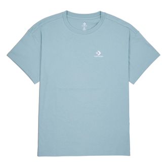 Converse Oversize-Shirt CONVERSE WOMENS CONVERSE STAR CHEVRON OVERSIZED T-SHIRT, Damen, Gr. XXL, vernal pool, Obermaterial: 100% Baumwolle, Shirts Oversize-Shi