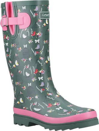 Cotswold Cleeve Hoge Rubber Dames Groen Wellingtonlaarzen