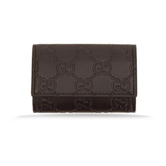 Gucci Keyrings, male, Brown, Size: ONE SIZE GG Emblem Bi-fold Wallet