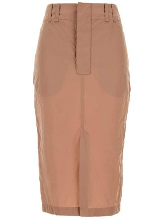 Saint Laurent crepe skirt - Neutrals
