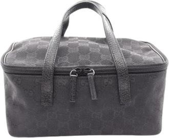 Gucci Pre-owned GG Canvas Handbag - Dames - Vintage Handtas - Zwart - ONE Size - Leer - Vintage