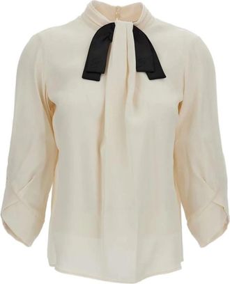 Elisabetta Franchi Blouse - Dames - Blouses - Beige - S - Overhemden