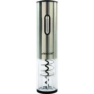 Arcos Sacacorchos El&eacute;ctrico Abrebotellas El&eacute;ctrico - Hecho De Abs - Color Gris (incluye Cargador Y Cortac&aacute;psulas) - Gris - Arcos