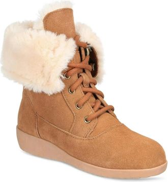 Style & Co. Aubreyy Boots Womens Brown Suede Ankle Winter Boots LION453