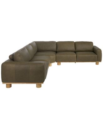 Safavieh Couture Ellyn Leather L-Shaped Sectional