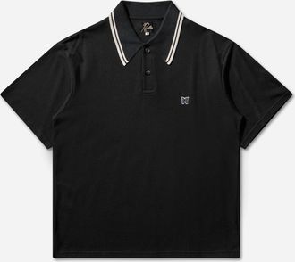 Needles Men s Regular Collar Polo Shirt Black