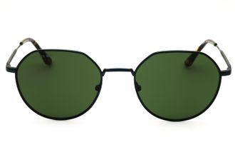 Lacoste L268SN410 Metal Frame Round Sunglasses - Green