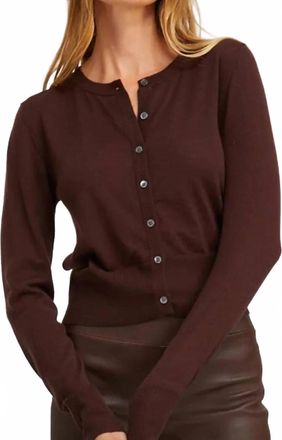 SPRWMN Ultra Fine Cashmere Cardigan In Americano
