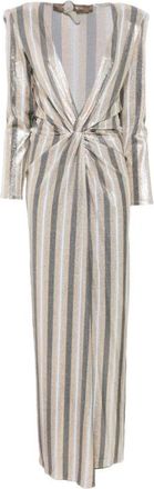 Simona Corsellini 0324 Abito - Dames - Maxi kleedjes - Veelkleurig - L - Kleedjes