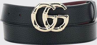 Gucci Cintura GG Marmont in pelle di vitello martellata con fibbia Doppia G