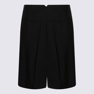 Ami Mens Shorts Black _100 % Wo