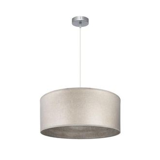 Fabrilamp Fabrilamp - Colgante Tania 1xe27 Niquel/madera Gris Regx50x50 Cm