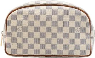 Louis Vuitton Pre-owned Clutches, female, White, Size: ONE SIZE Pre-owned Damier Canvas Clutch