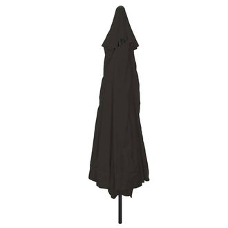 Berkfield Home Outdoor Umbrellas & Sunshades Black Polyester fabric Large