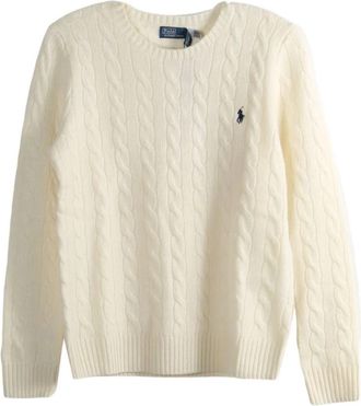 Polo Ralph Lauren Witte Sweater Collectie - Dames - Ronde hals truien - Wit - XS - Truien & Vesten