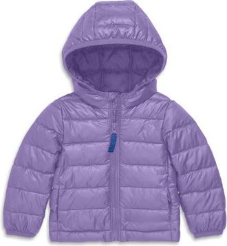 primary Lightweight Water Repellent Puffer Jacket in Iris at Nordstrom, Size 18-24M