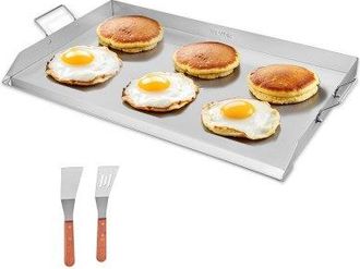 OEM Parrilla De Acero Inoxidable Universal Rectangular 910 X 525 Mm Con Superficie Plana Y Espaciosa, Plancha De Gas Para Barbacoa, Utensilios De Cocina F