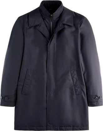 Fay Morning Coat - Heren - Parka Jassen - Blauw - 2XL - Polyester - Jassen