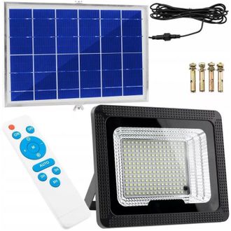 OEM Hal&oacute;gena Solar Con Sensor Crepuscular L&aacute;mpara 100w 303 Led 5ah Aluminio