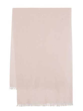 Fabiana Filippi Sciarpa con paillettes Pashmina - Rosa