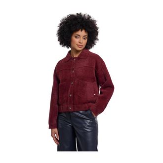 Rino&Pelle Bubbly Boxy Jacket - Dames - Jassen - Rood - Maat: XS Viscose