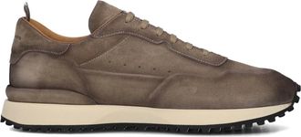 Officine Creative Schoenen, Heren, Bruin, 45 EU, Su&egrave;de, Bruine Su&egrave;de Lage Sneakers